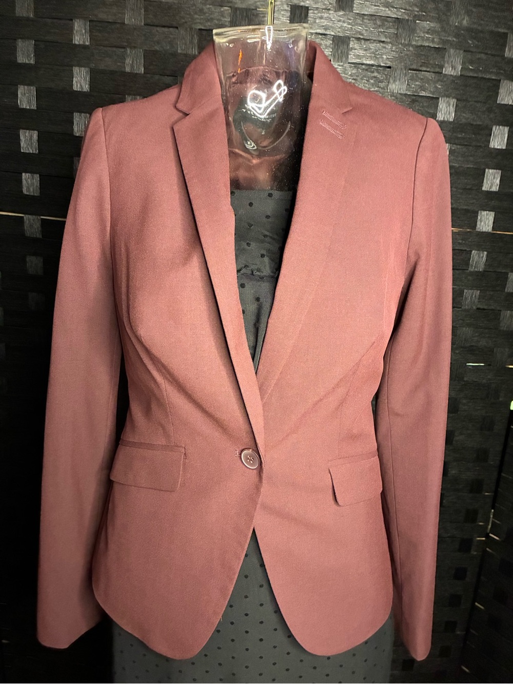 The Limited Burgundy Blazer